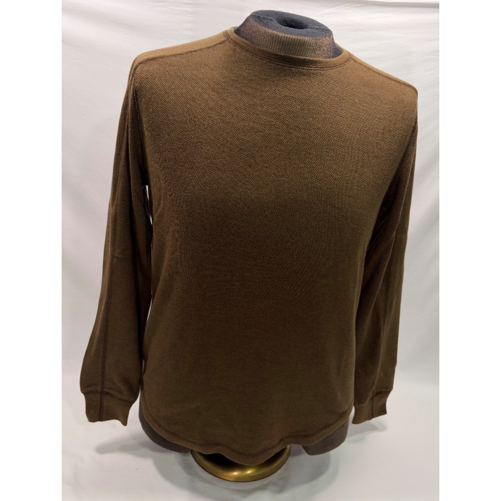 Cooper Jones Supply Long Sleeve Crew Neck Brown Small New